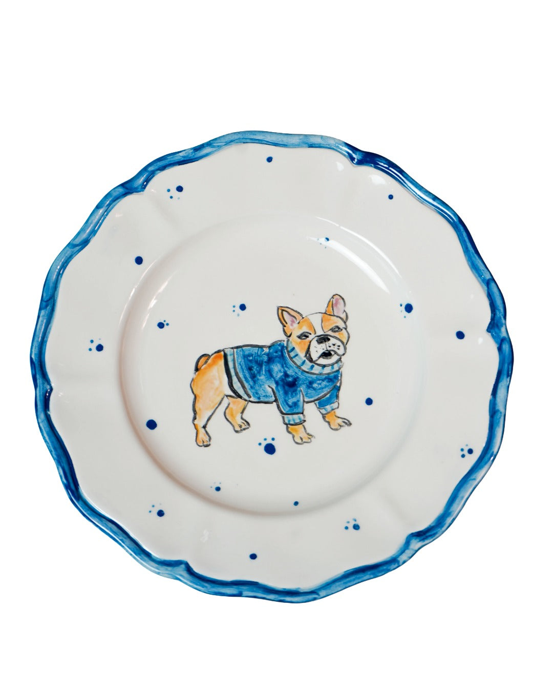 Scalloped French Bulldog Set