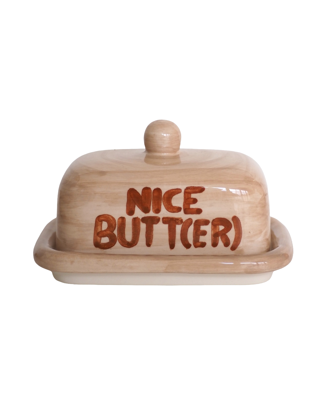 Butter dish 'Nice butt(er)'