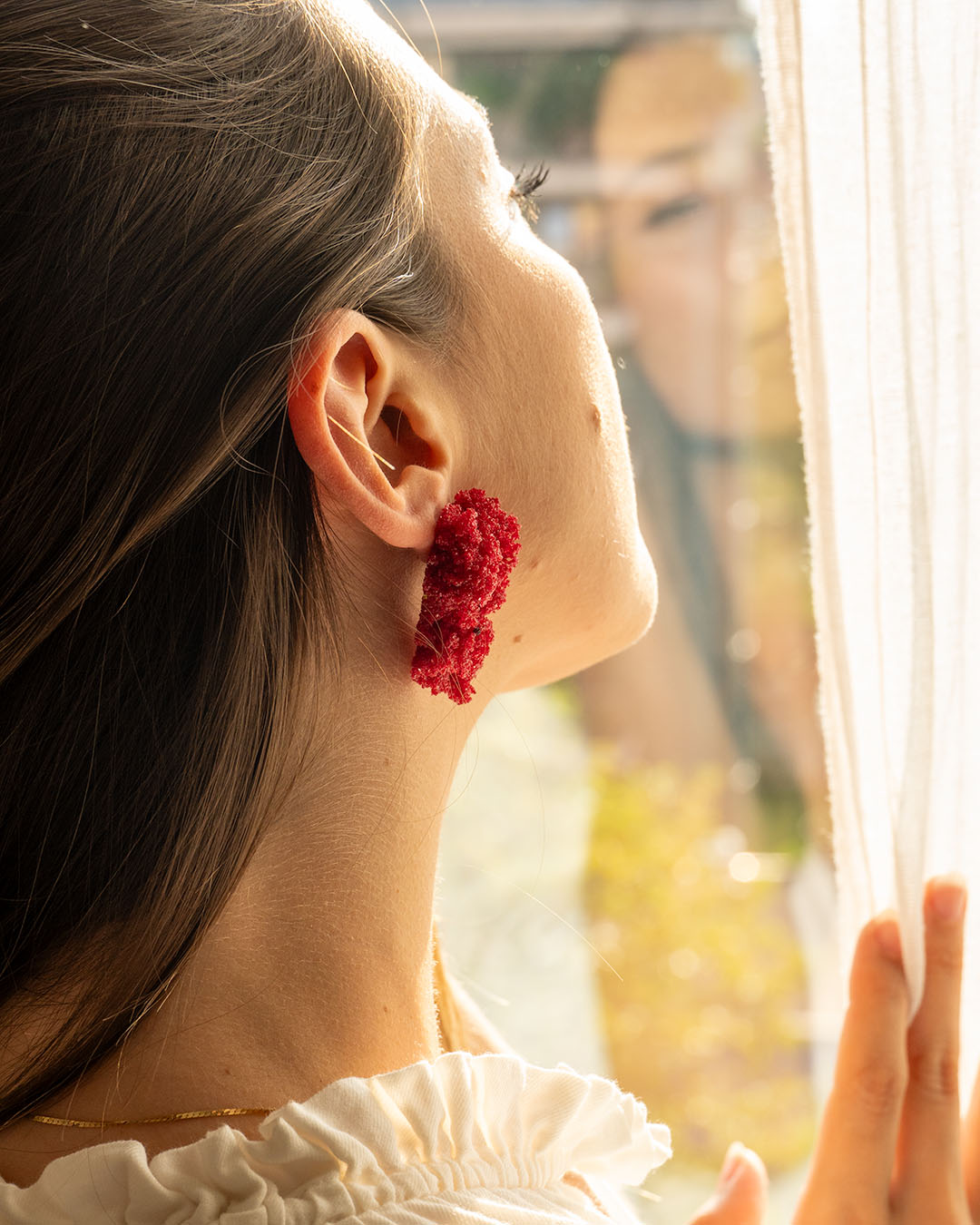 Sugar Earrings - Bordeaux - Carla Movia