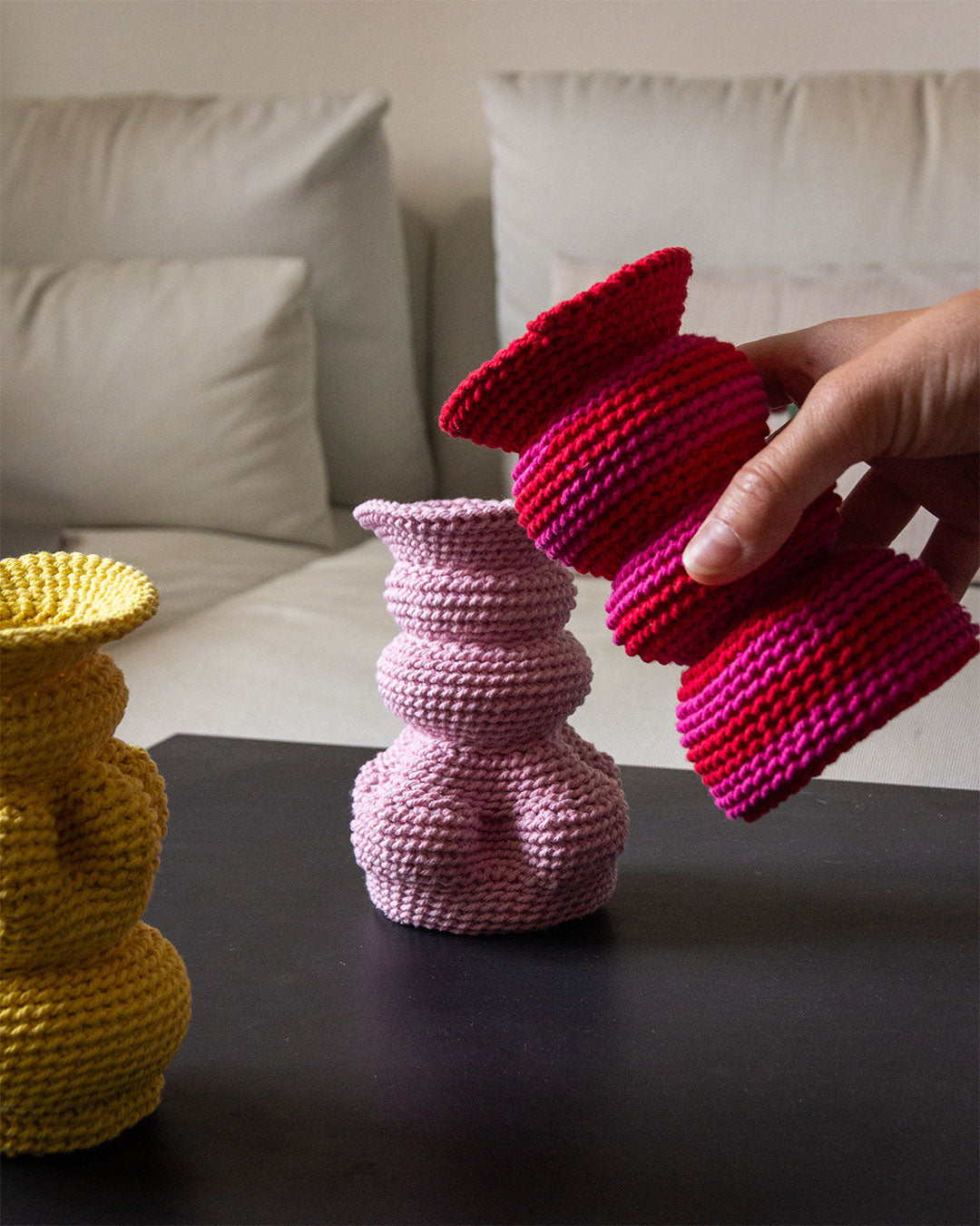 Bob vase crochet Carmine Marini
