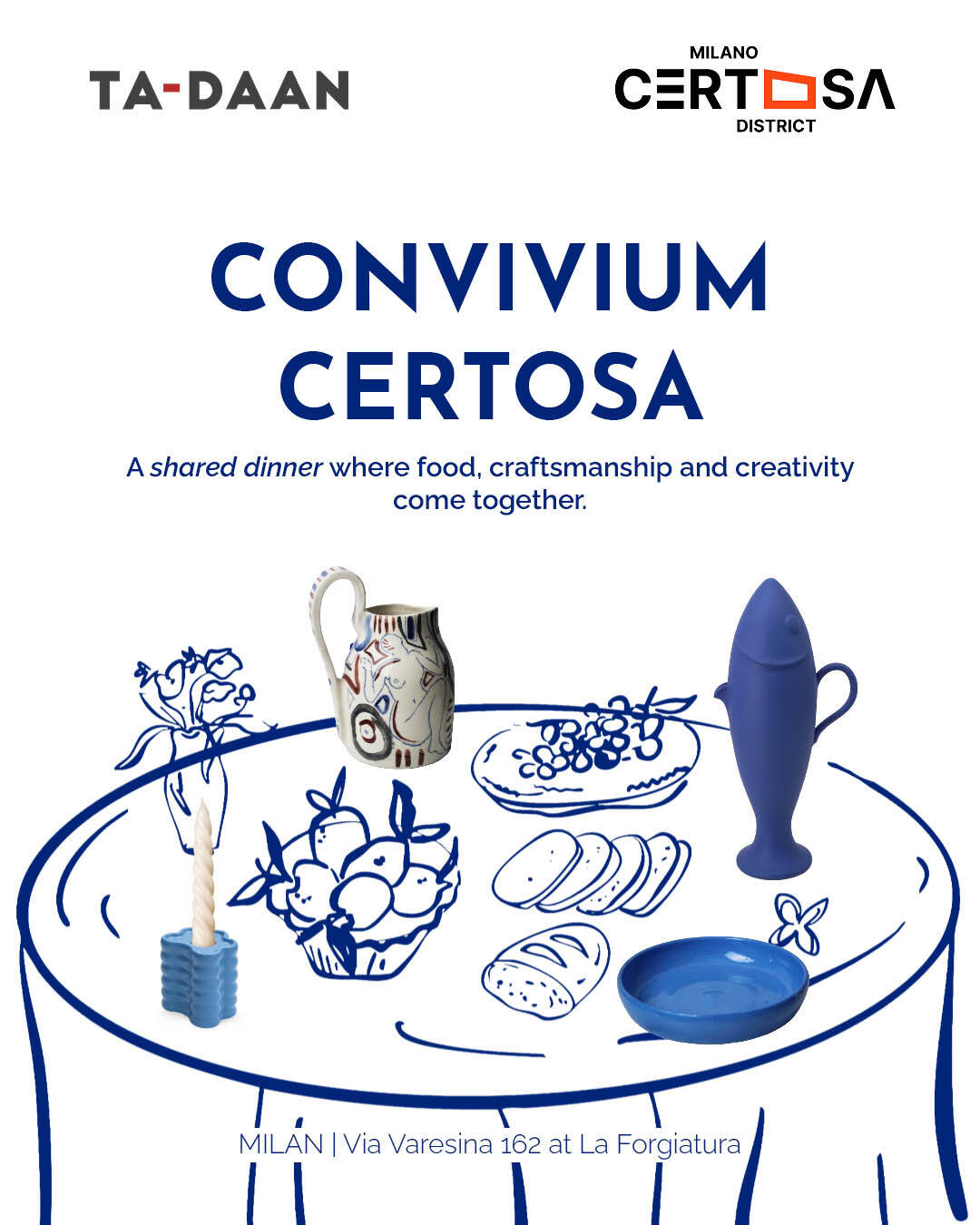 "Convivium Certosa" dinner with workshop - Milano Certosa District