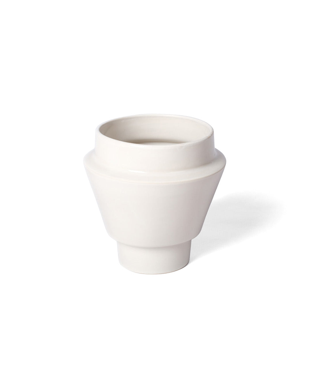 Glazed Boia Clay Pot - White