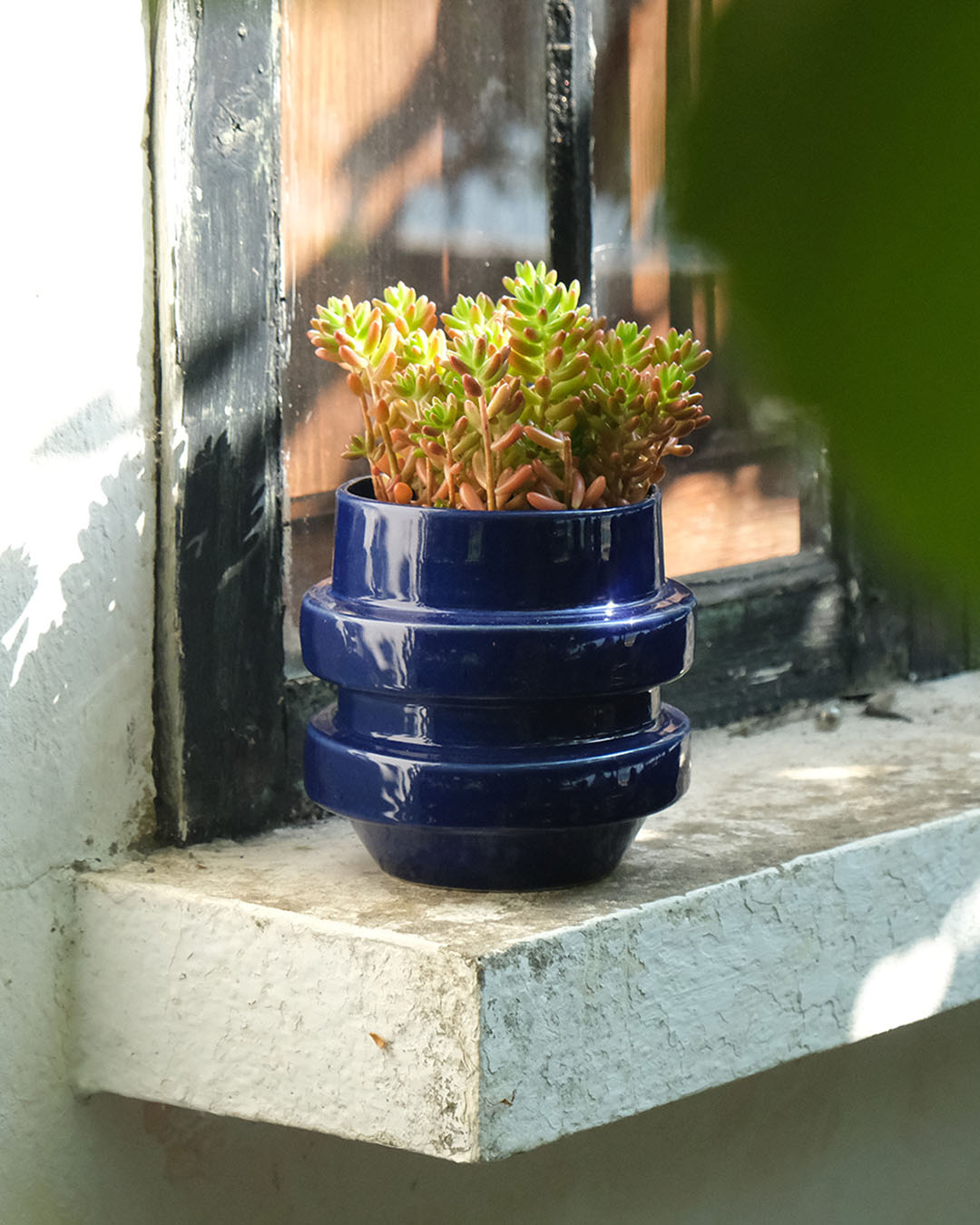 Glazed Boia Clay Pot - Blue