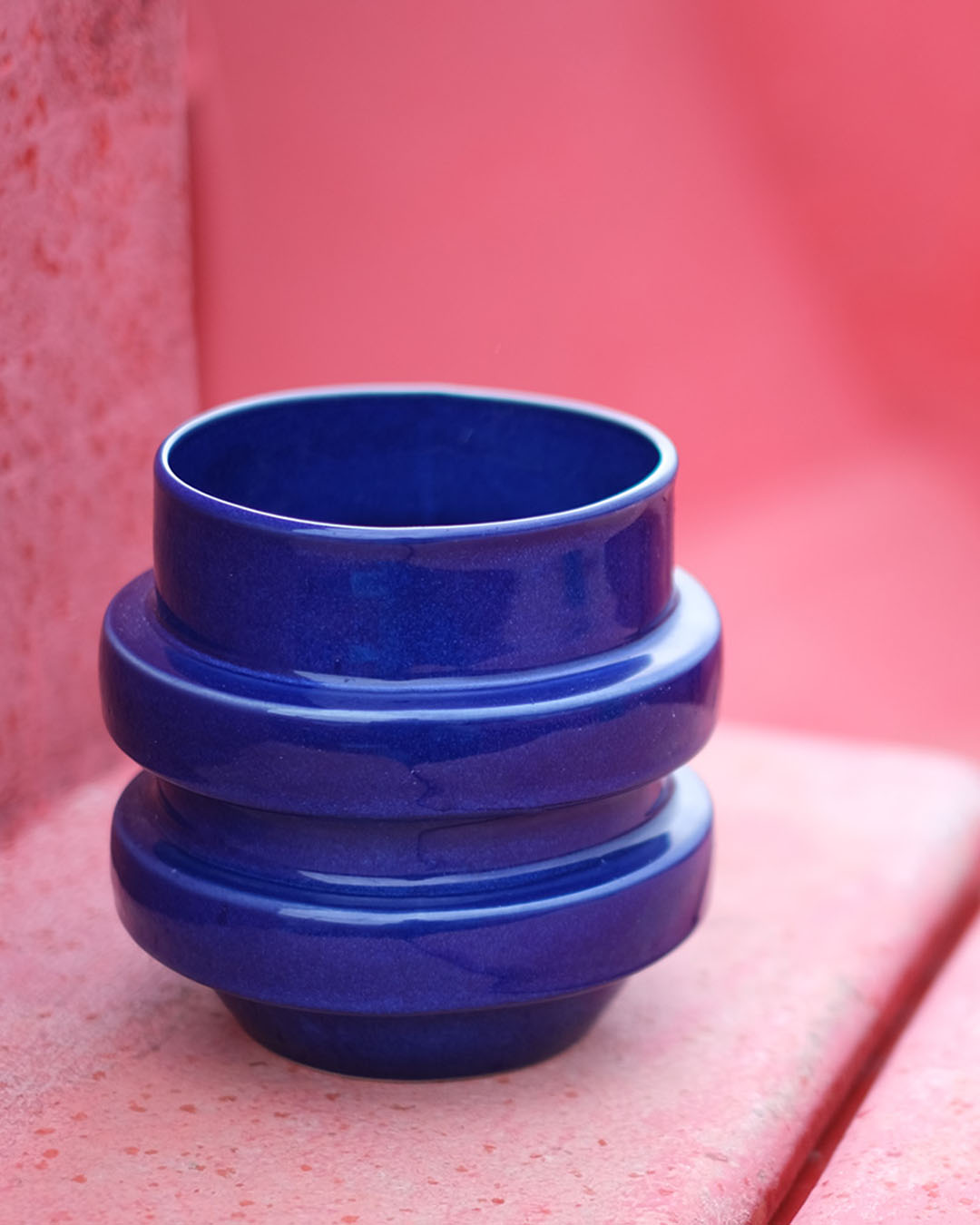 Glazed Boia Clay Pot - Blue