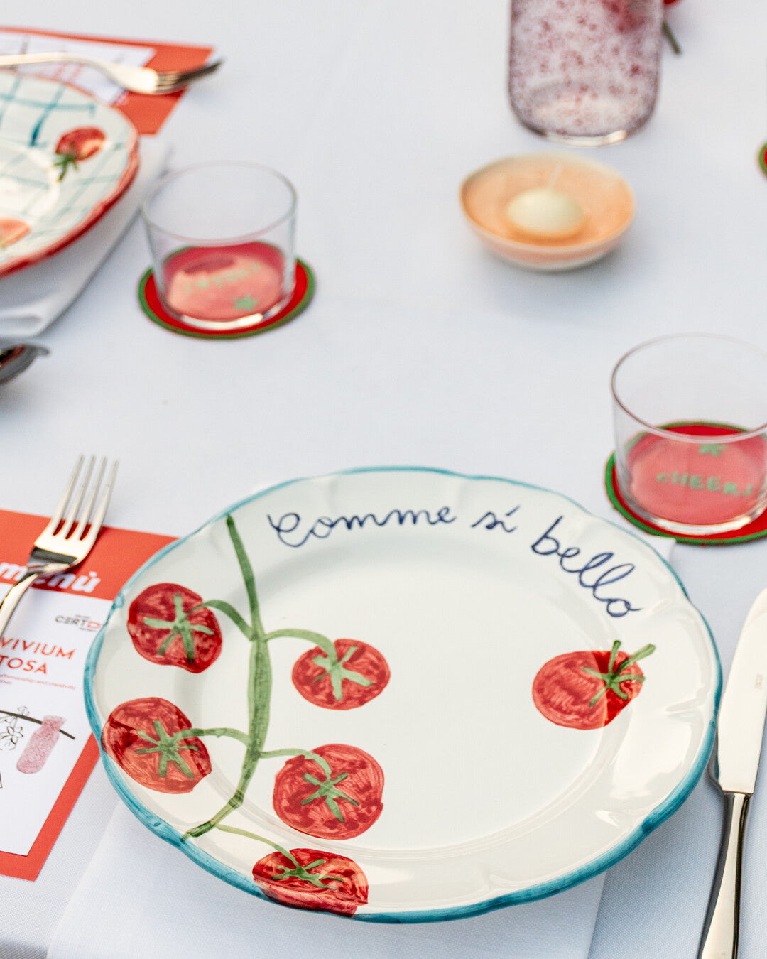 Tomato Dinner Plate - Comme Si Bello
