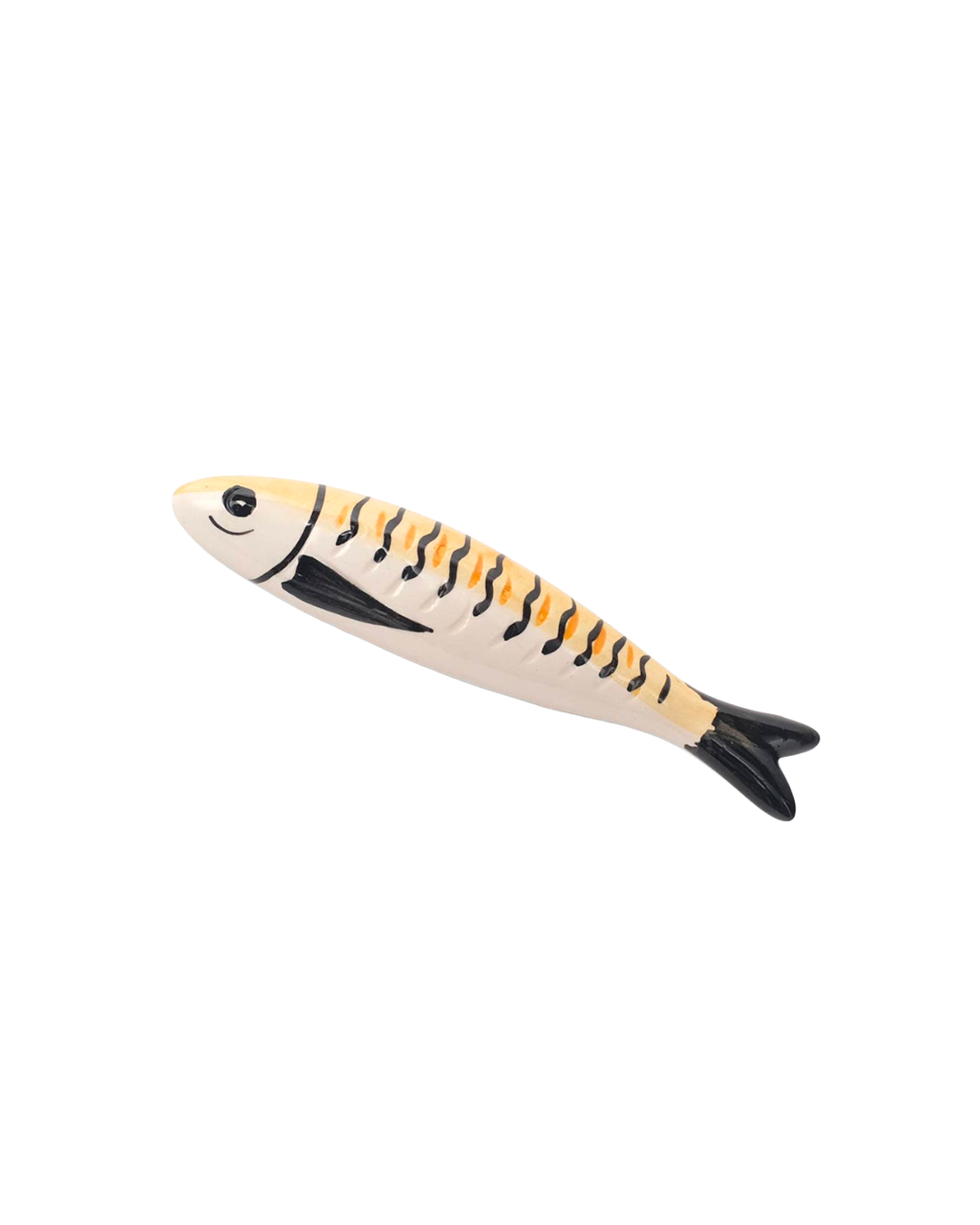 Hand-painted ceramic sardine