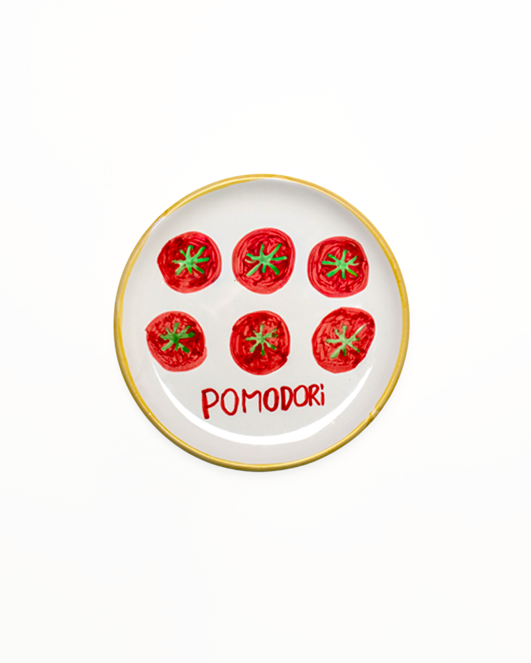 Picnic Plate - Yellow Rim