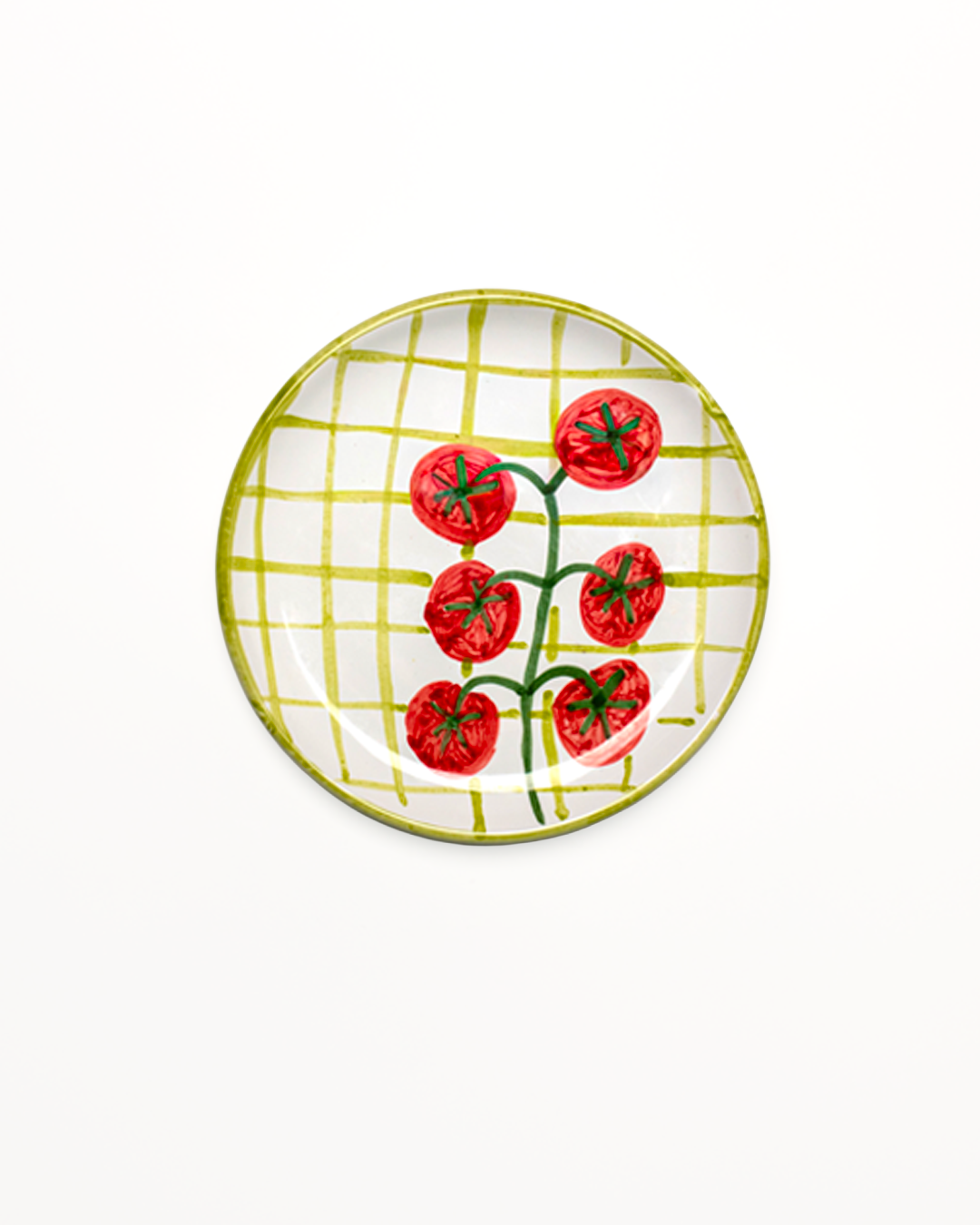 Picnic Plate - Stripe Green