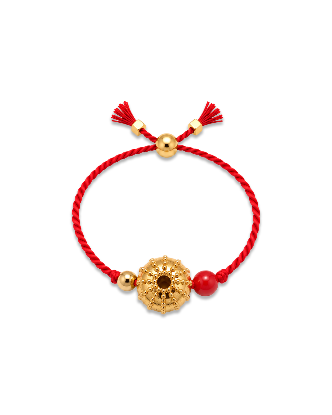 Acqua Doria Red Coral Thread Ring