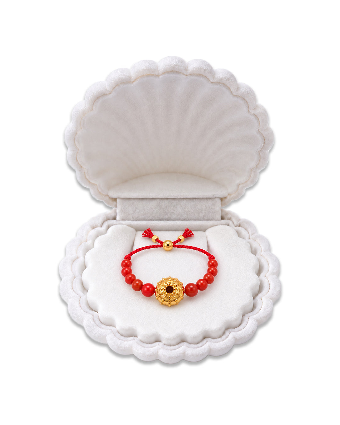 Cervoni Red Coral & Gold Ring