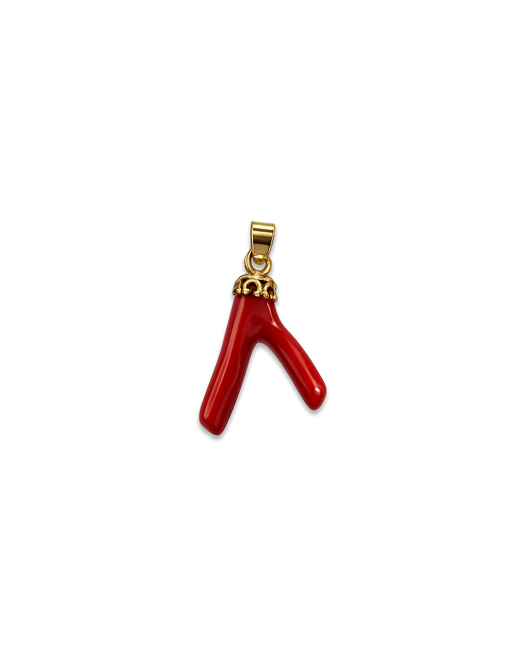 Custom Red Coral Thread Necklace