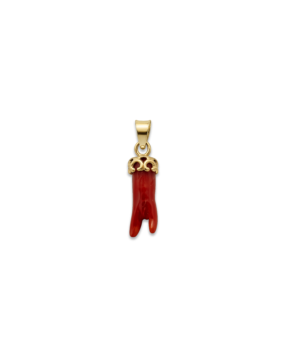 Custom Red Coral Thread Necklace