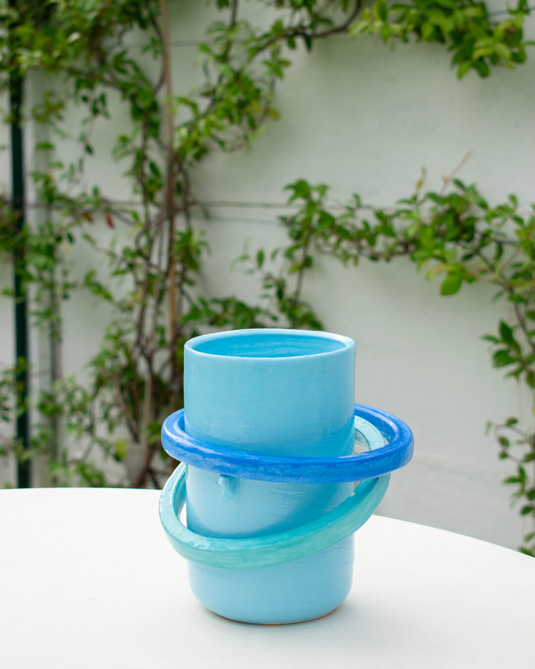 Paduang vase - Bright blue