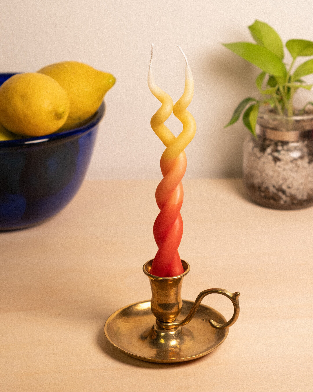 Demetra - handmade stick candle