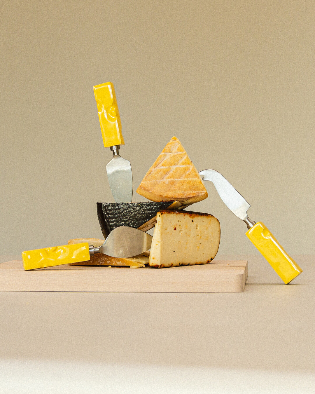 Cheese knives set 'Say Cheese!'