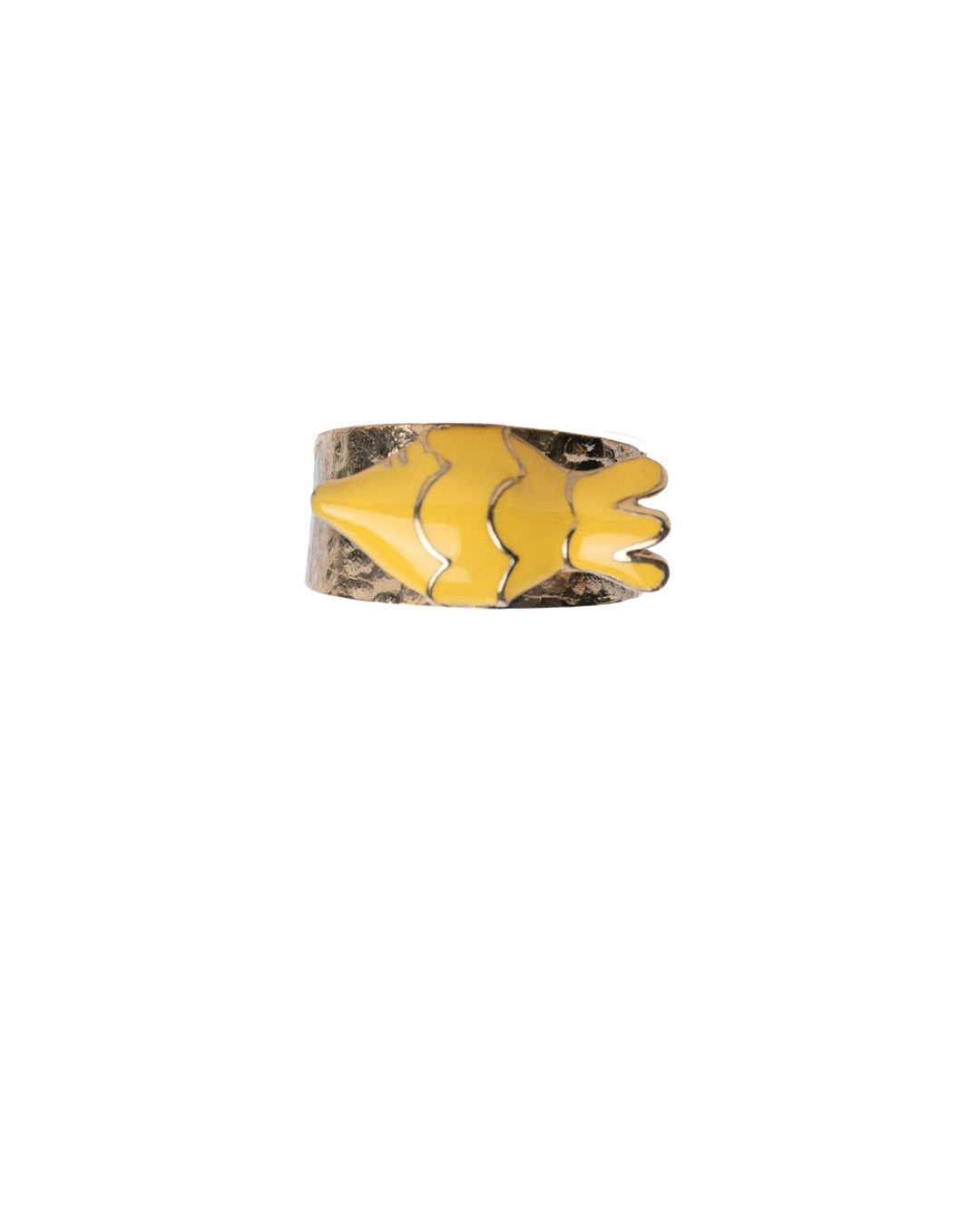 Gino Fish Ring Gold Handmade handcrafted jewelry fun colorful