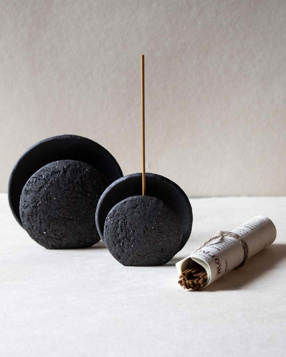 Nomad Luna - New moon incense burner ceramics Claire Lune