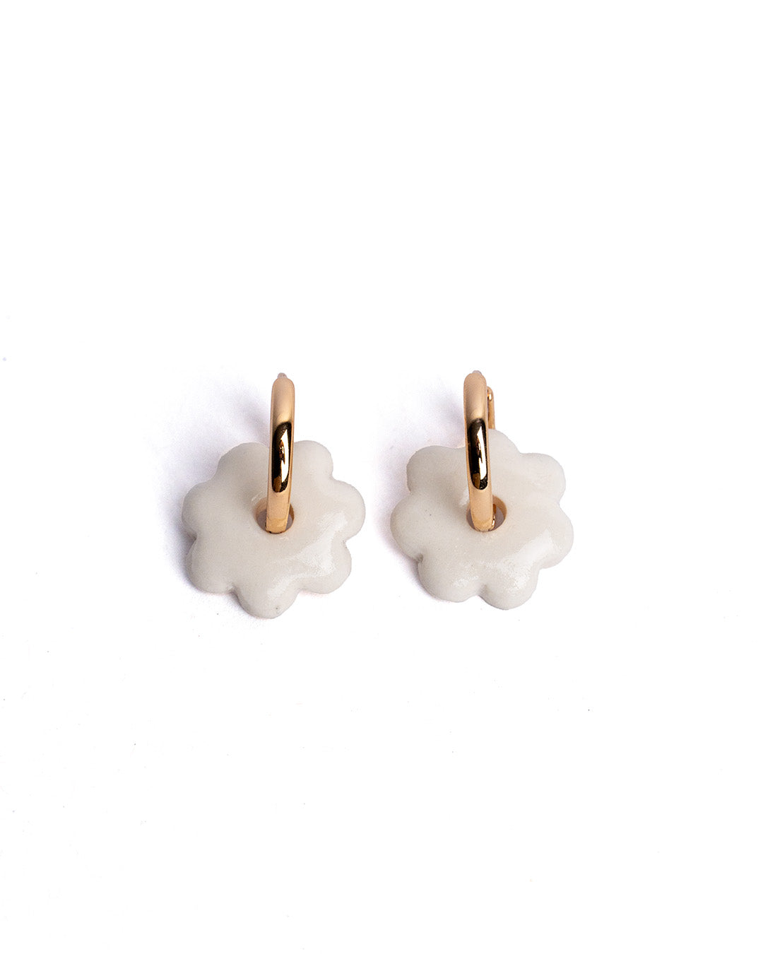 Mini Flower Porcelain Earrings