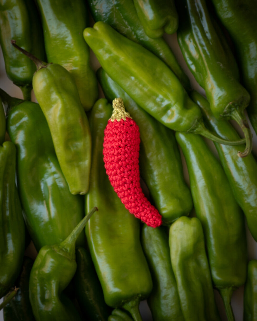 Hot Chili - crochet bag charm