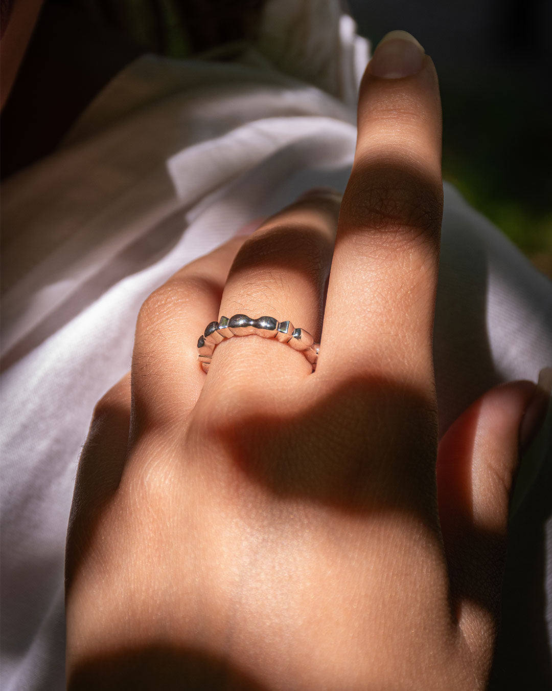 Impala ring II silver Crush Jewel