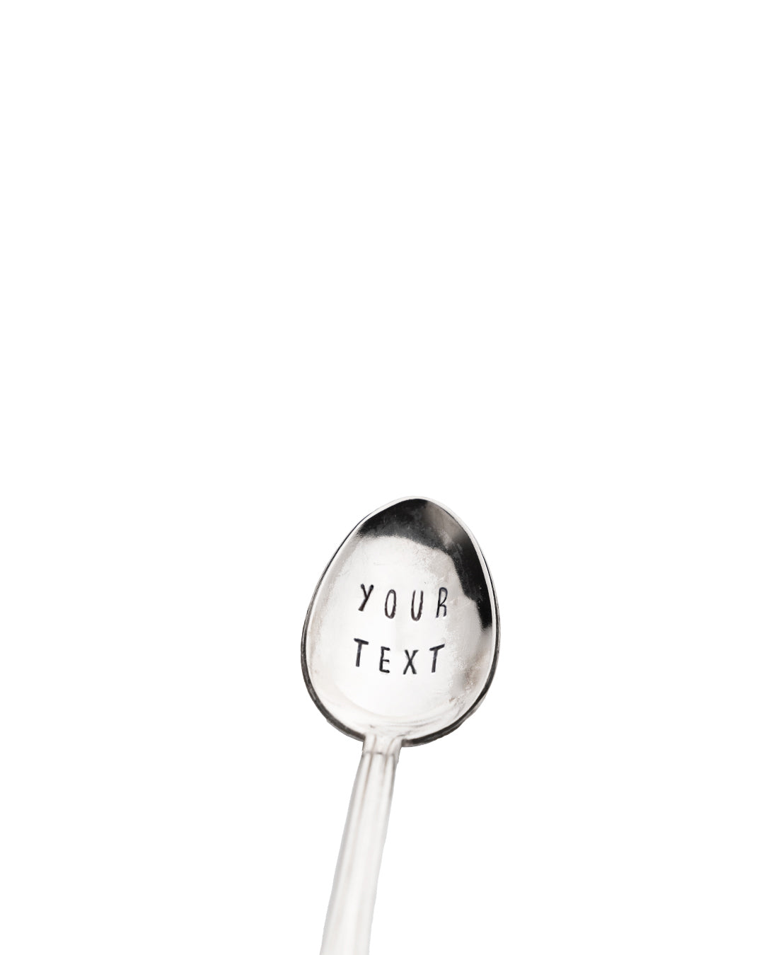 Hand-stamped vintage silver coffee spoon - custom product