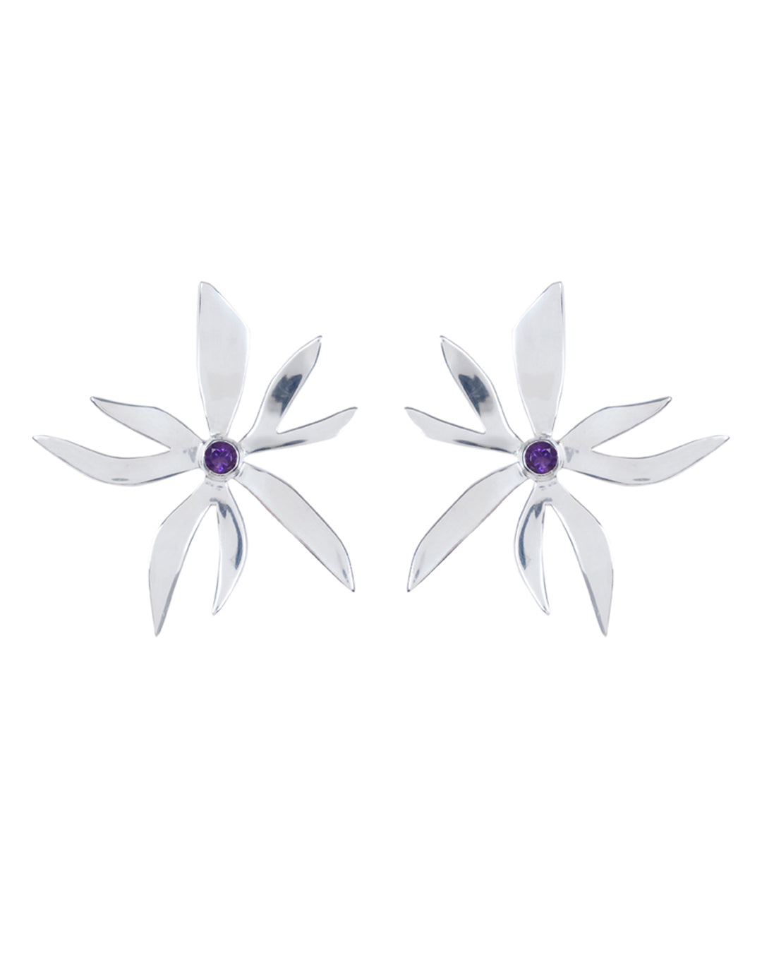 Handmade earrings with stone