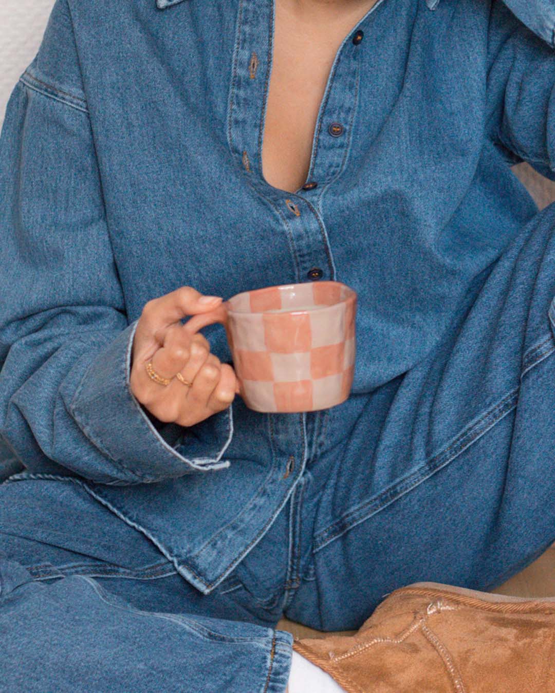 Daily dose ceramics Checkers Mug