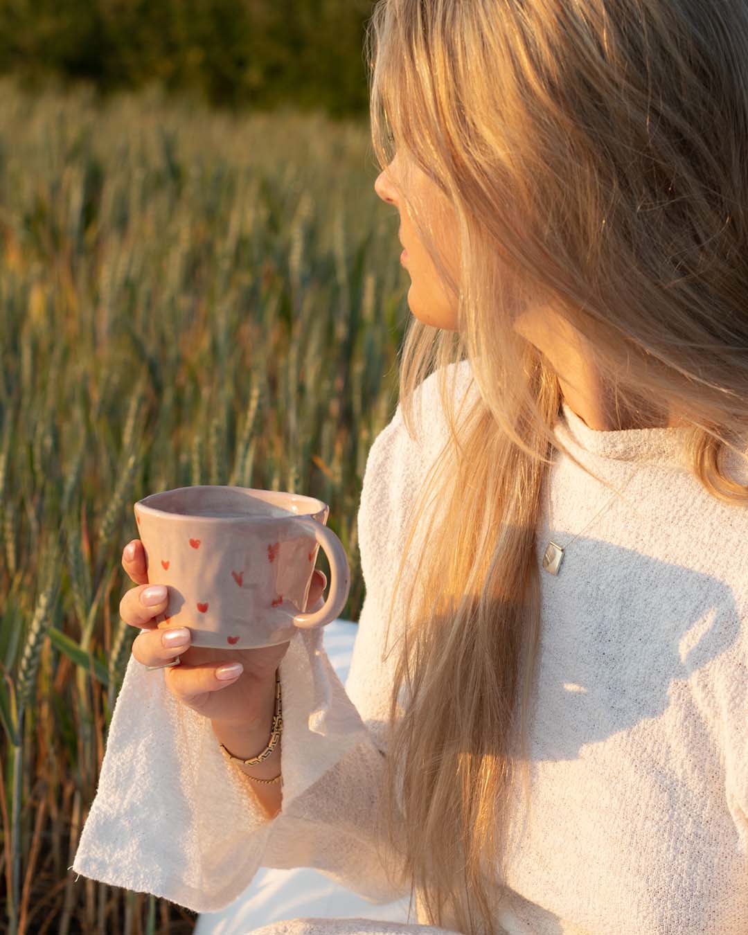 Daily dose ceramics hearts mug