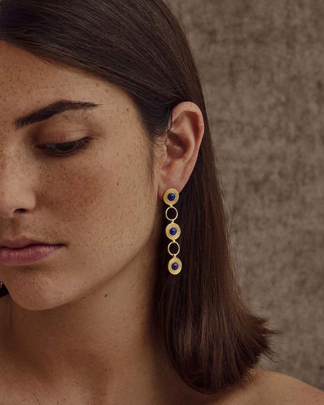 Cabujón Cianea Earrings jewerly Deassin