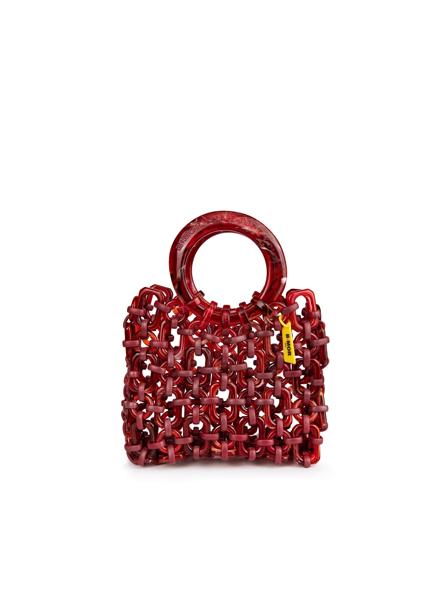 Handmade resin red bag - BiMOR Italy