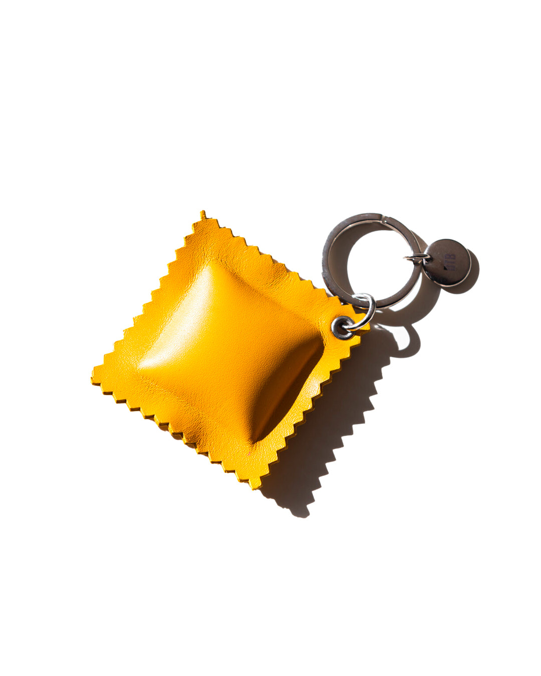 Handmade leather pasta keychain - custom - Double Trouble Bologna