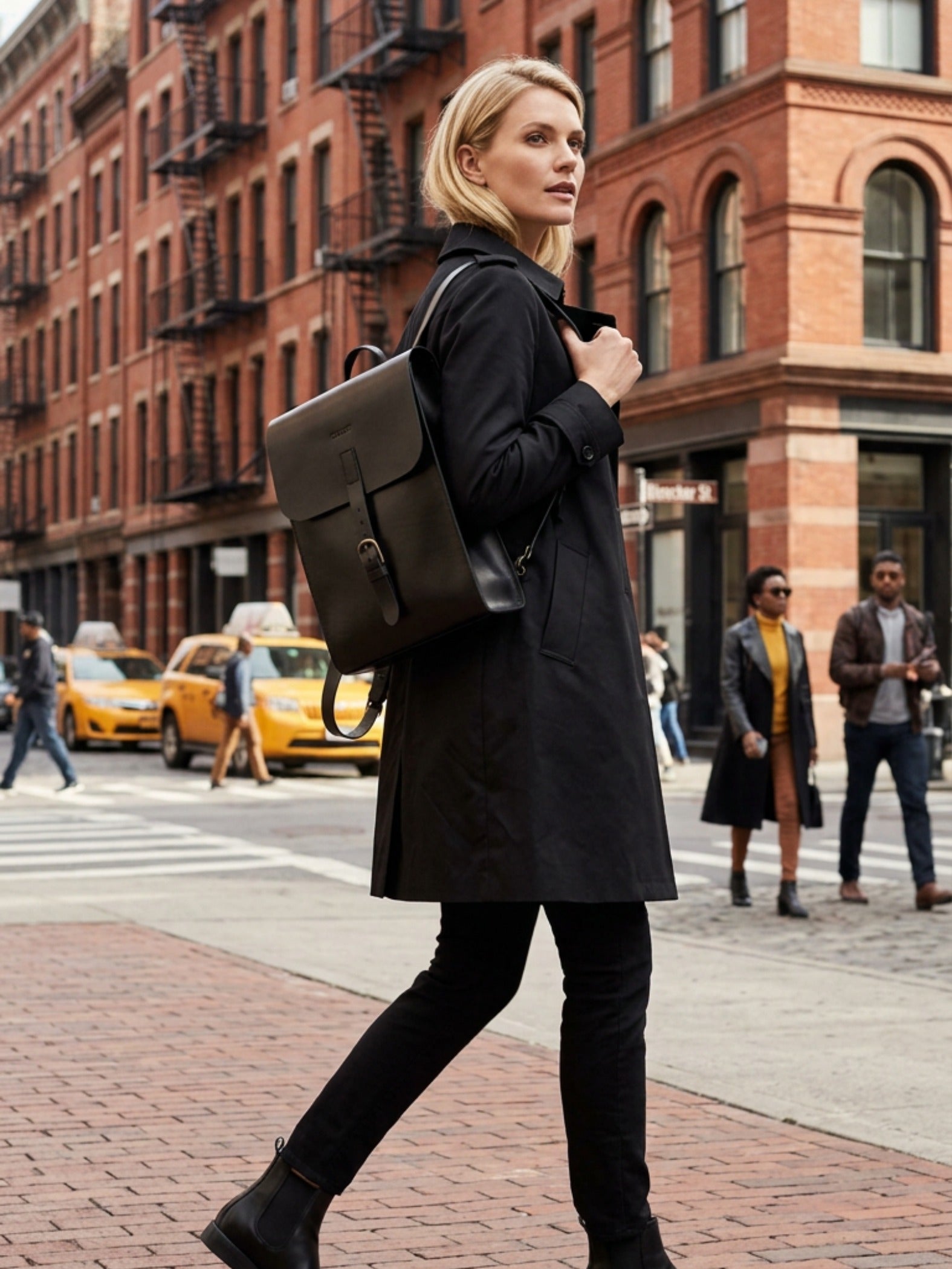 Leather Backpack Oxford Collection
