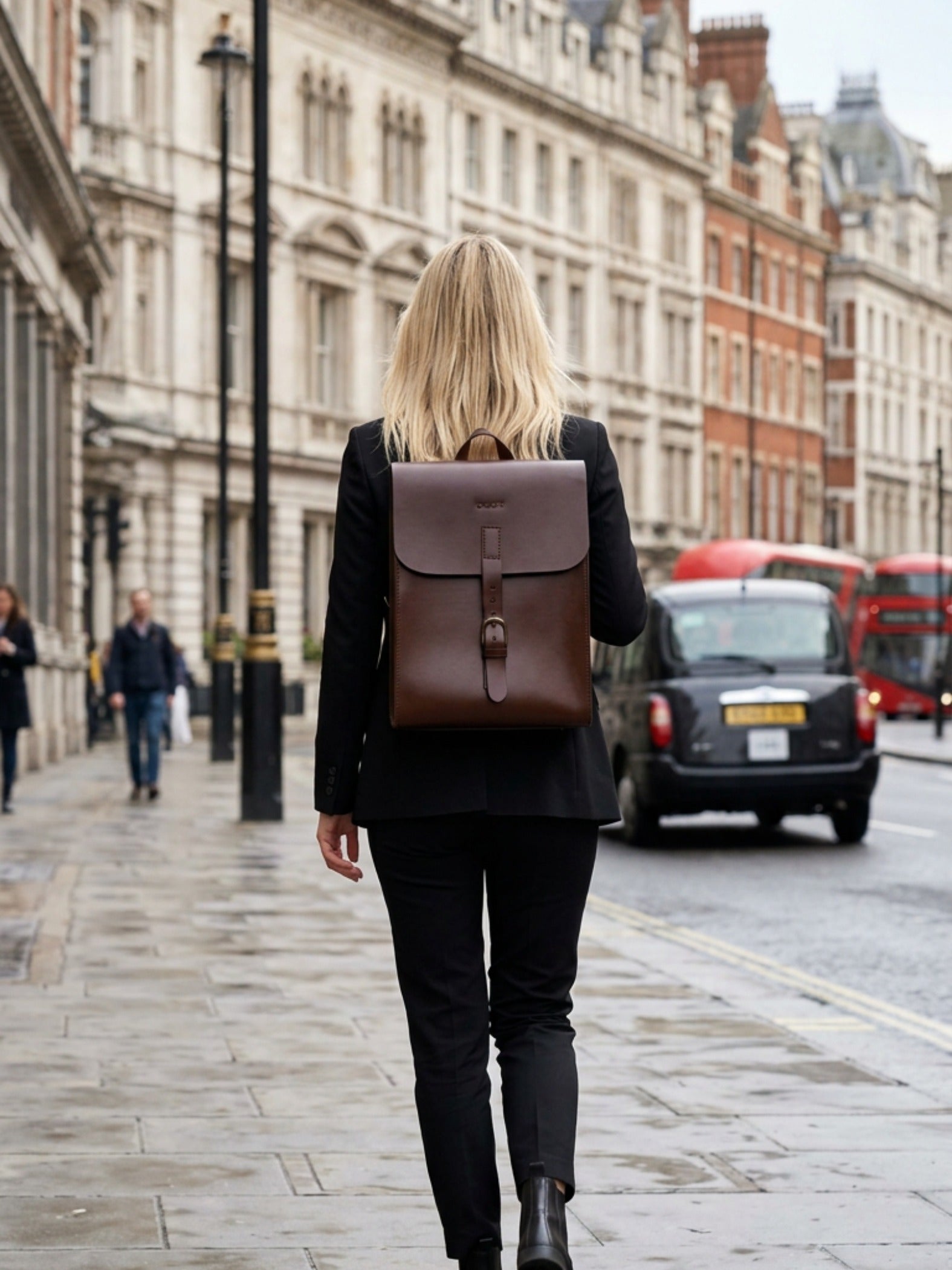 Leather Backpack Oxford Collection