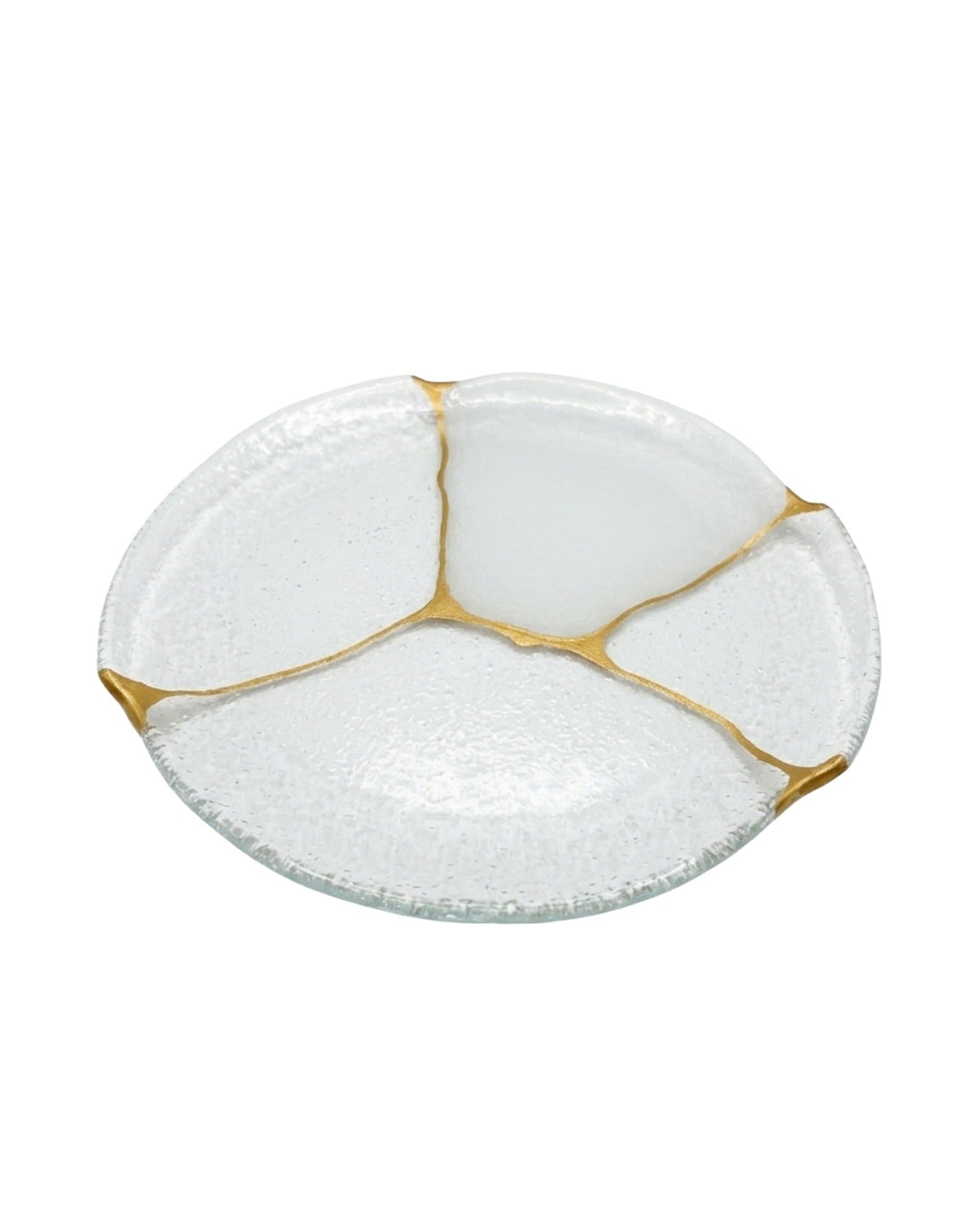 Kintsugi Satin round flat plate