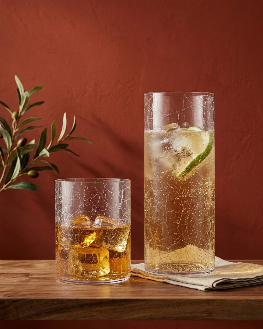Craquelé glass