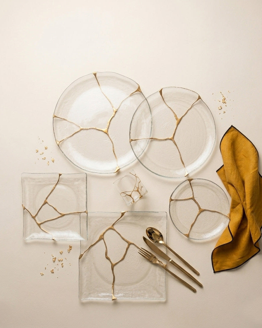 Kintsugi glass