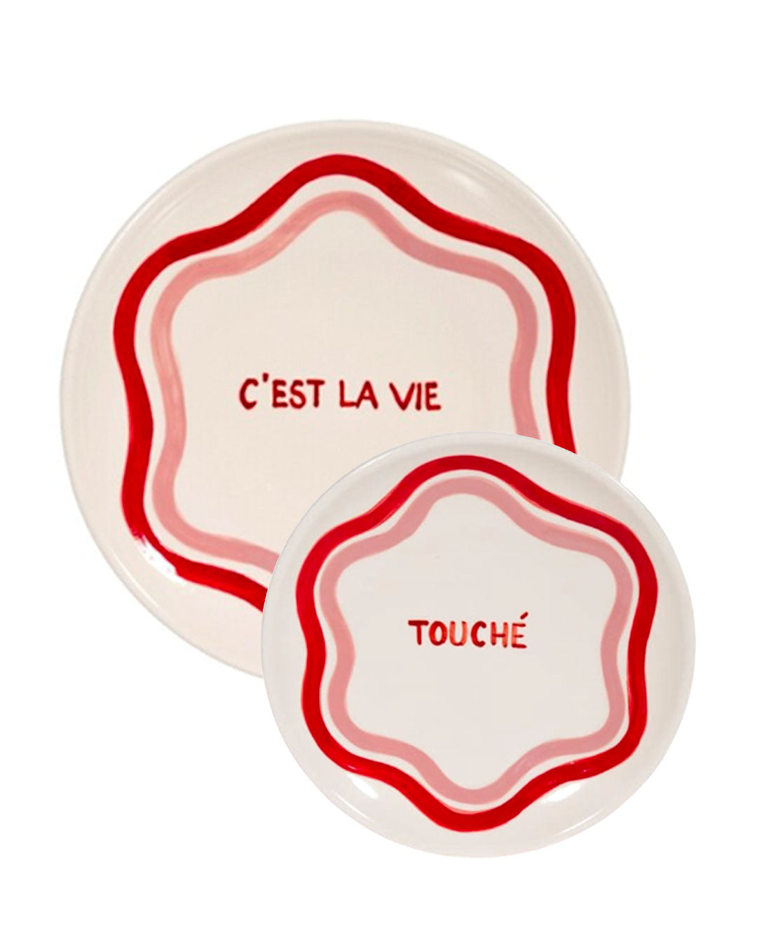 "Speak French" Plate Combo - Talk of the Table Set of 2 (-5%)