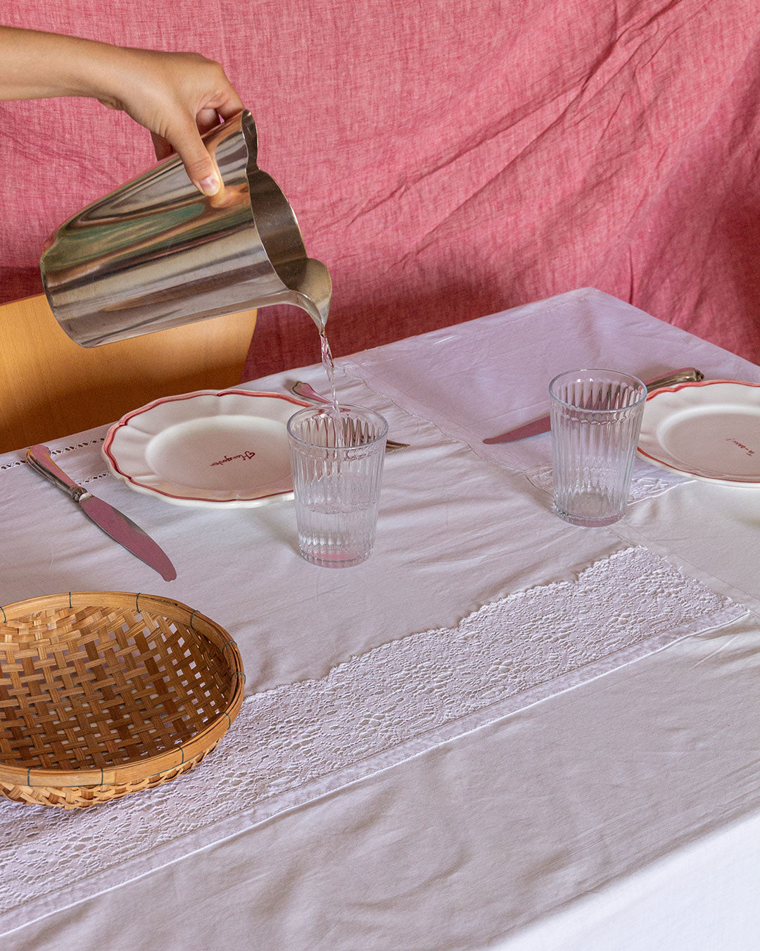 White lace tablecloth cotton Factory Melilli