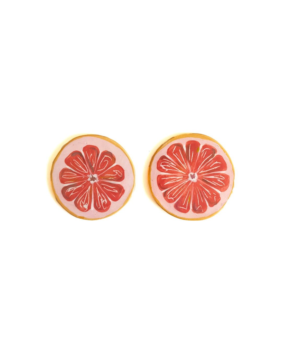 Handmade ceramic fruit coasters - Federica Massimi