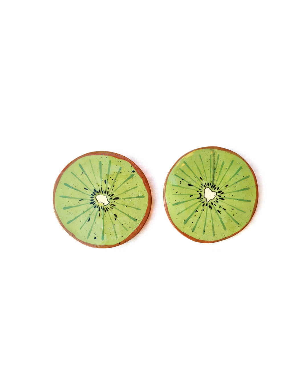 Handmade ceramic fruit coasters - Federica Massimi