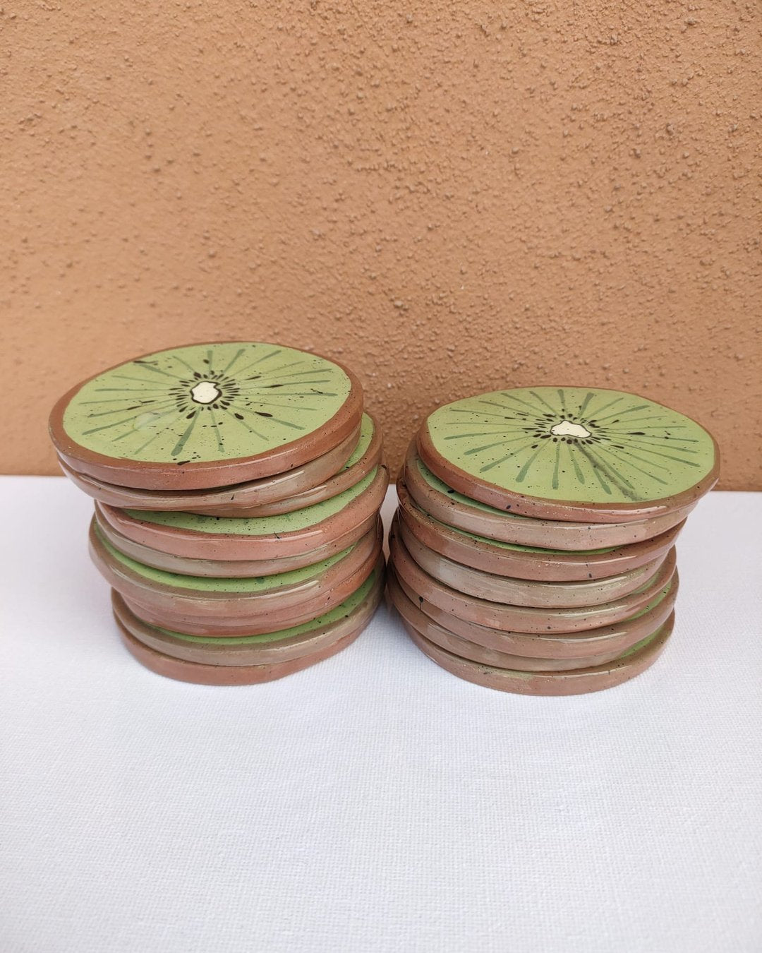 Handmade ceramic fruit coasters - Federica Massimi