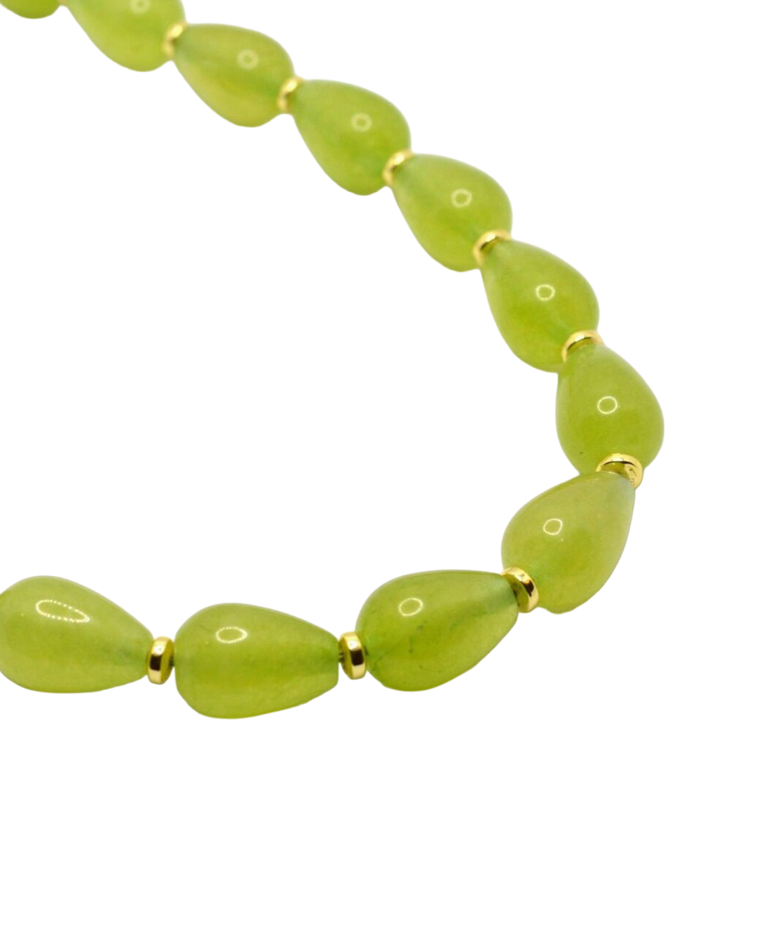 Green Jade & Hematite Necklace