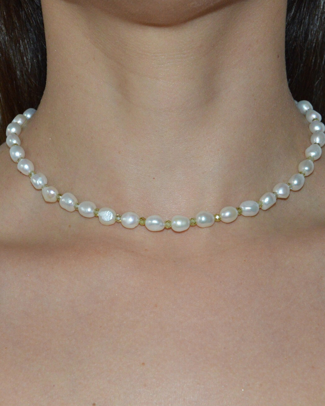 Pearl & Cubic Zirconia Necklace