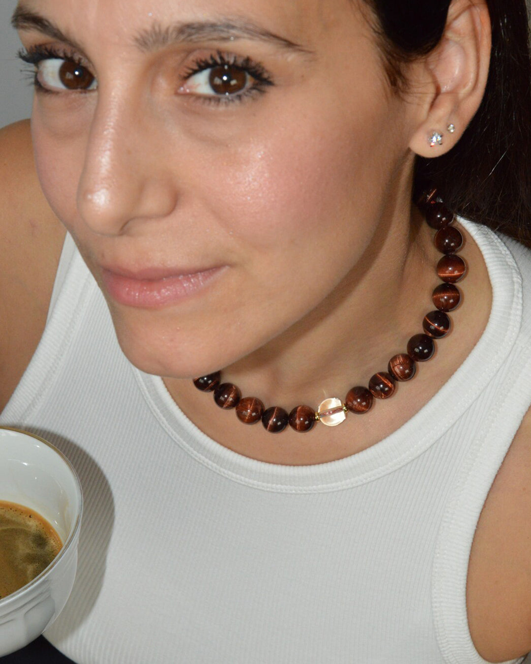 Red Tiger’s Eye Necklace