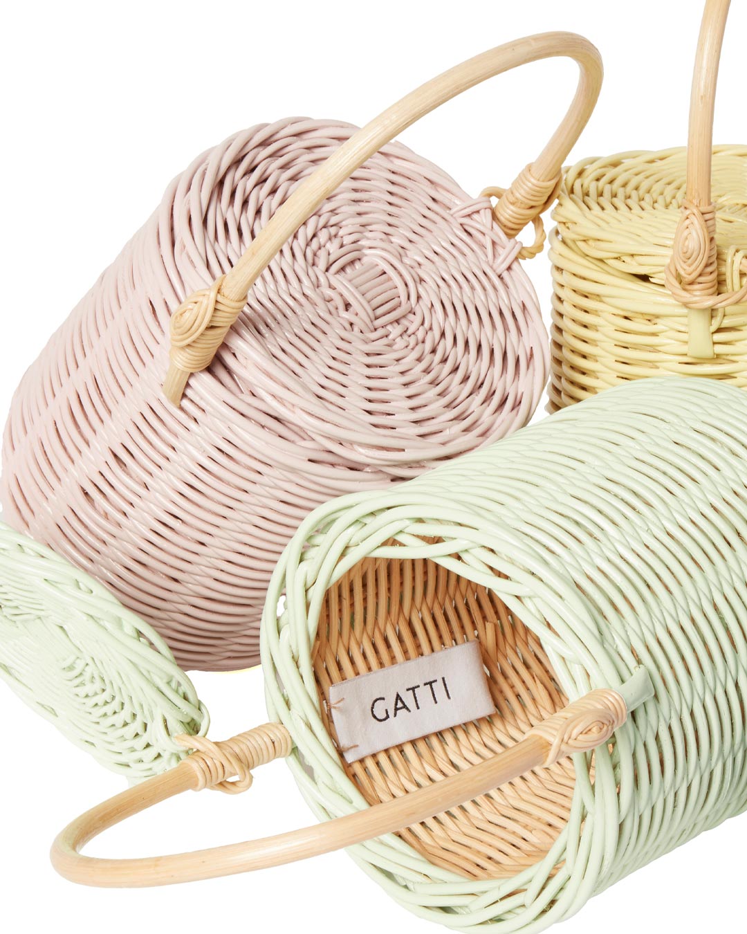 Rafia handmade handcrafted crochet bag purse gatti milano