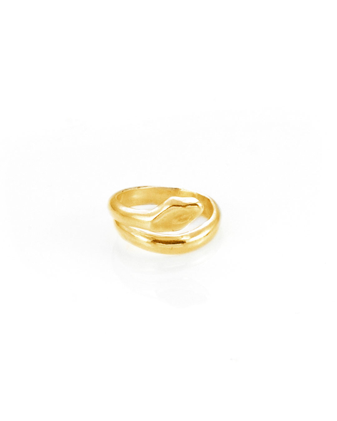 Coil Ring 24k gold plated bronze Giulia Barela Jewelry