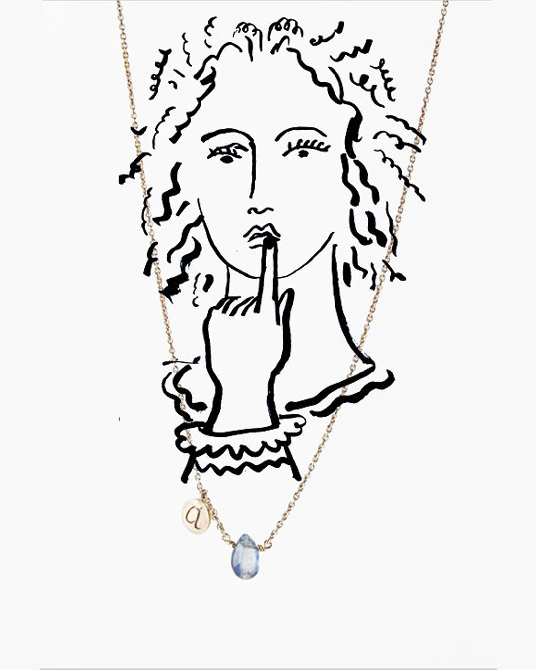 Custom handmade gold necklace - Giulia Tamburini personalize