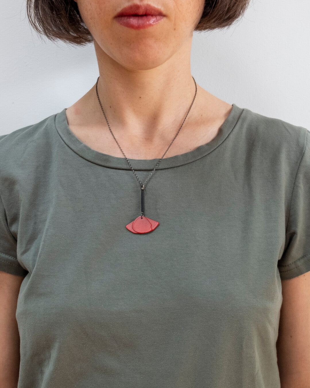 Poppy herbarium Necklace