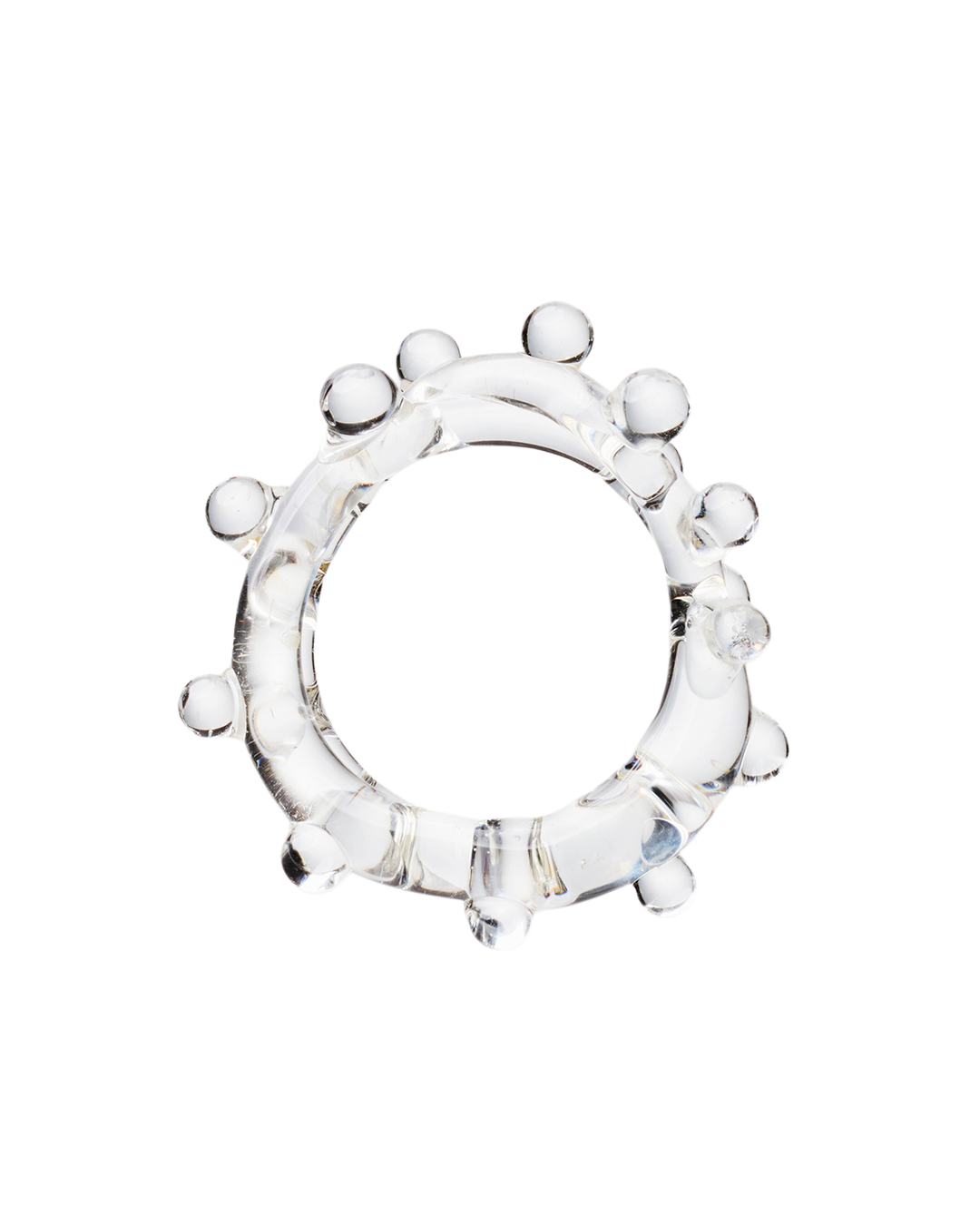 Cry Clear Murano glass ring