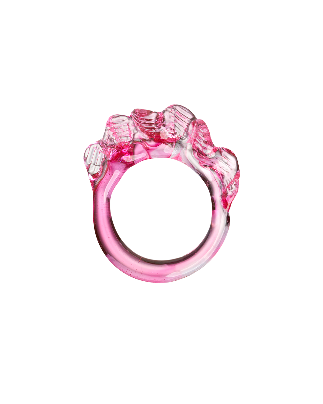 Ruffle Murano glass ring